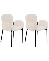 Set med 2 matstolar ALBEE Beige