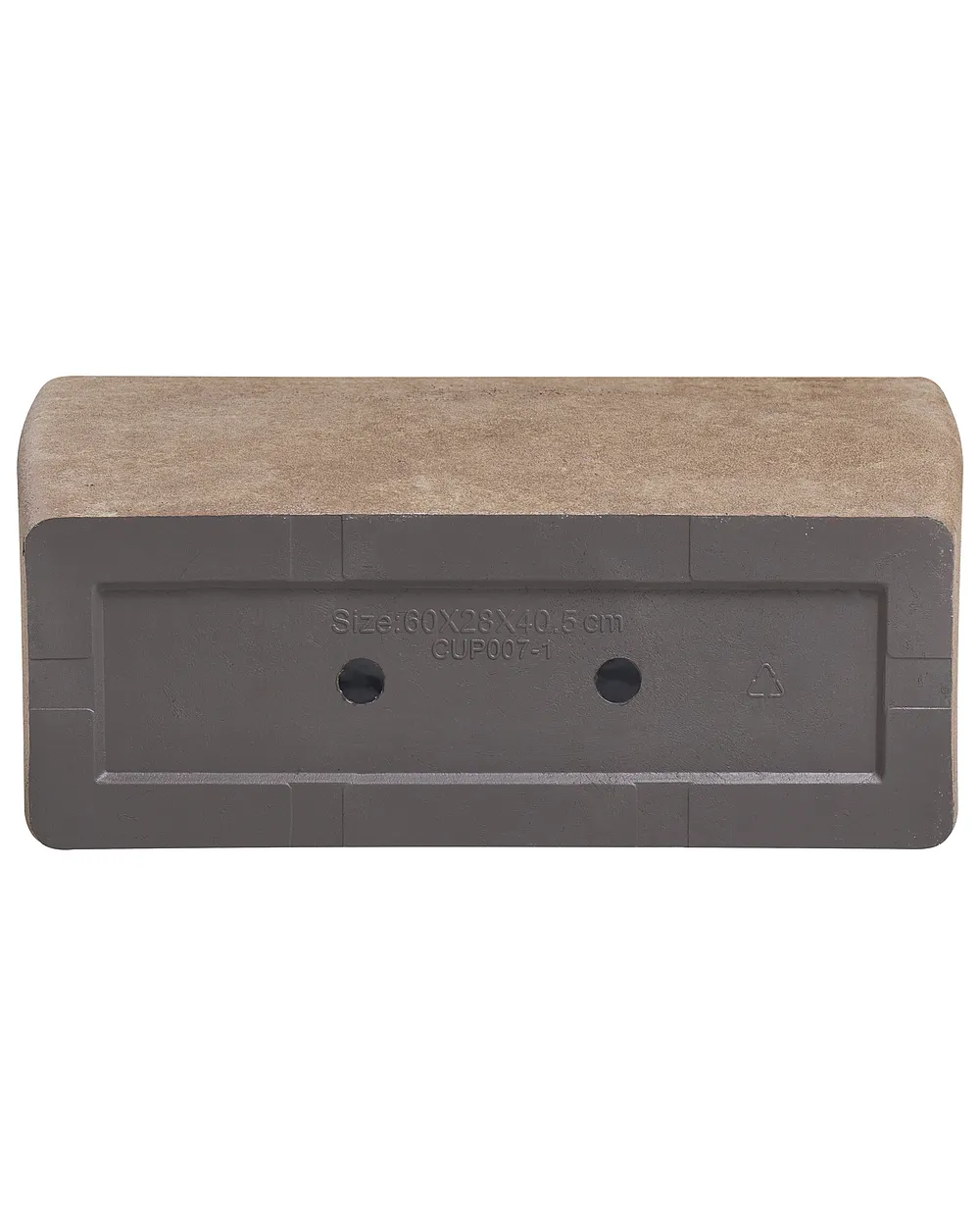 Sett med 2 plantepotter SILENEV 59 cm Brun_1123687
