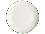 Set of 12 Dinnerware CUMIN Porcelain Off-White/ Green_1061462