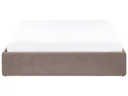 Ottoman Bed without Headboard DINAN Boucle Taupe 140 x 200 cm (EU Double)_1061929