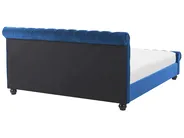Bed Velvet AVALLON 180 x 200 cm (EU Super King) Navy Blue_729124