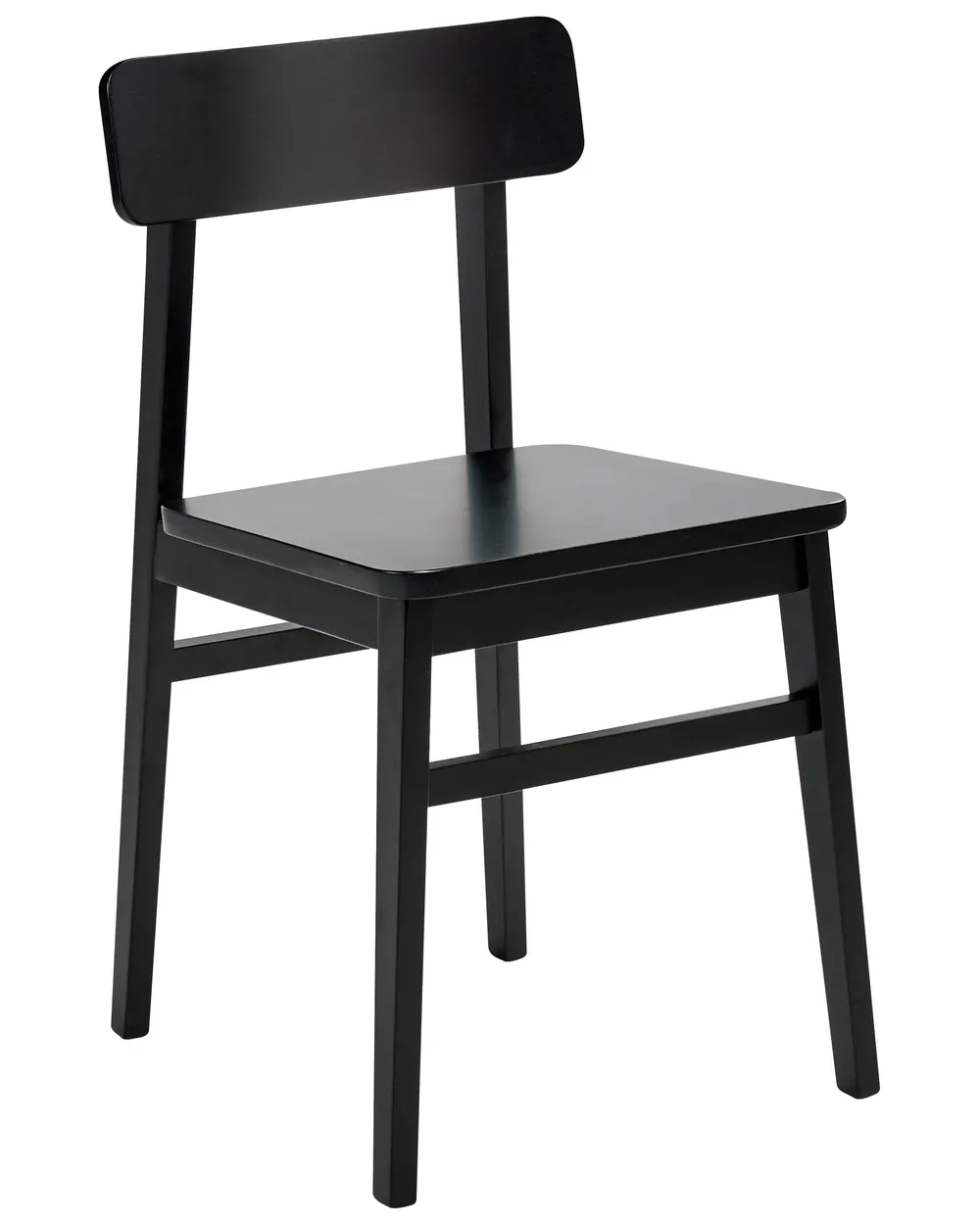 Set med 2 matstolar GORRE Trä Svart_1031567