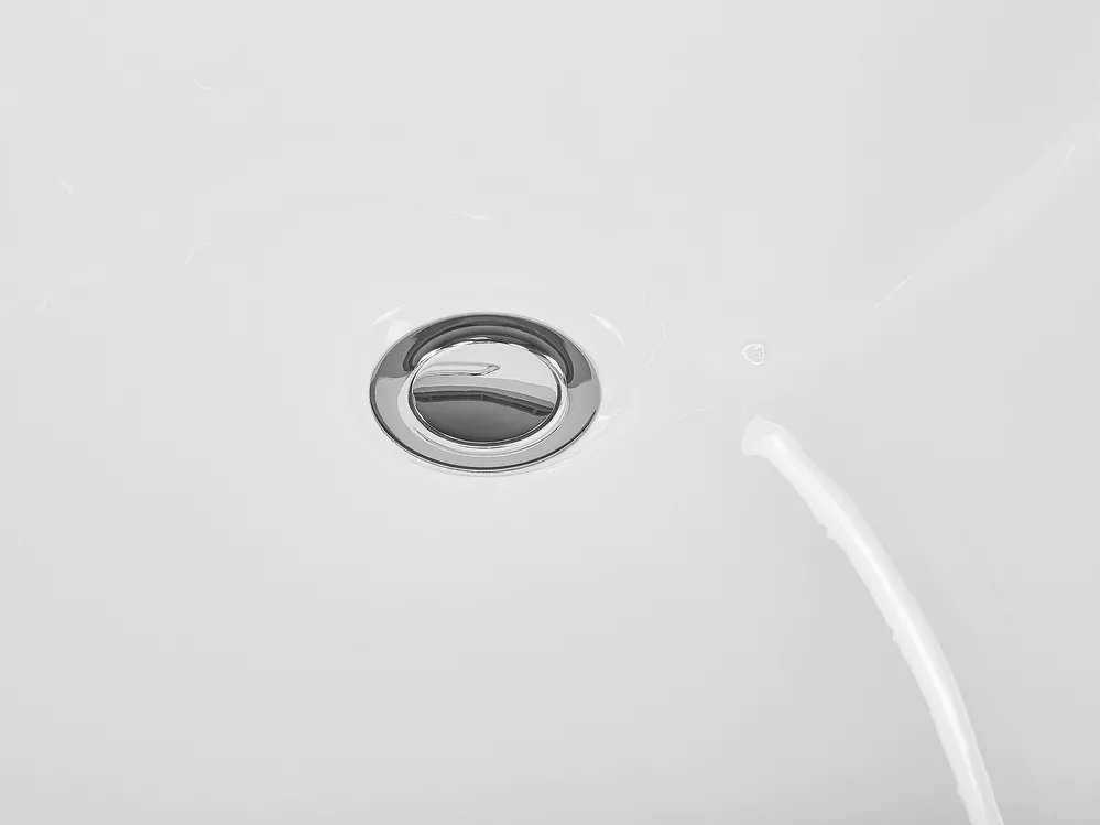 Corner Hot Tub with LED BAYAMO 1700 x 1200 mm White Left Hand_821160