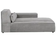Left-Hand Chaise Longue HELLNAR Fabric Grey_911691