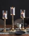 Candle Holder ABBEVILLE 41 cm Glass Black