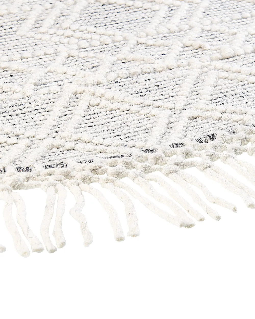 Rug BULDAN Grey ø 140 cm Wool_856537