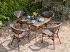 Garden Dining Set 4 Seater CASPRI II Metal Grey