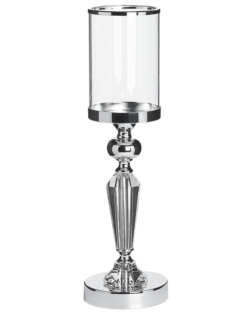 Lysestake BONAO 42 cm Glass Sølv