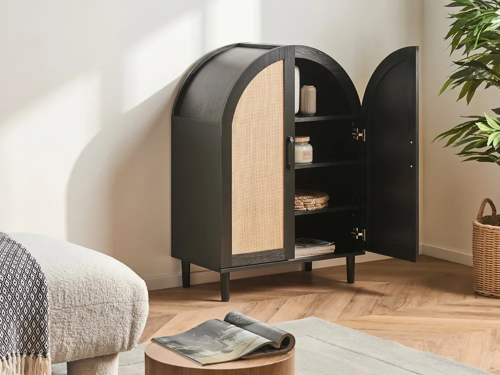 Shoe Storage Cabinet BICHENO Black_1076289