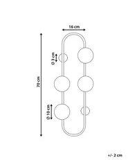 Vägglampa YANGO Metall Svart_872719