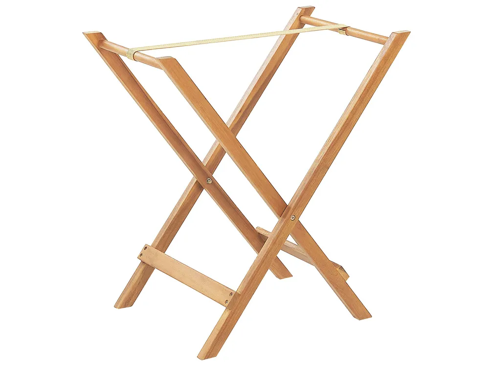 Bistro Set Folding JAVA Acacia Wood Light Brown_785512