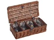 Picnic Basket PRUNEAU Wicker Brown_964041