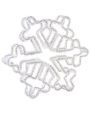 Outdoor Decoration LED SILVERAN 28 cm Snowflake White_1020638