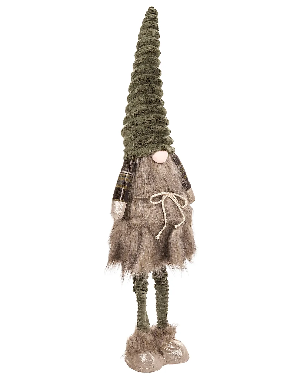 Set of 2 Christmas Decorations SUNDOM 69-93/81-111 cm Gnome Green_1175525