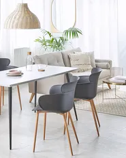 Set of 2 Dining Chairs SUMKLEY Black_783766