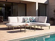 Set of 2 Outdoor Cushions NANDINA Plant Pattern 45 x 45 cm Green_1182329