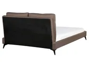 Säng med lamellram Bouclé MELLE 160 x 200 cm Brun_965705