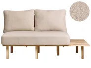 Sofa 2 Seater SALO with Tables Boucle Beige_932580