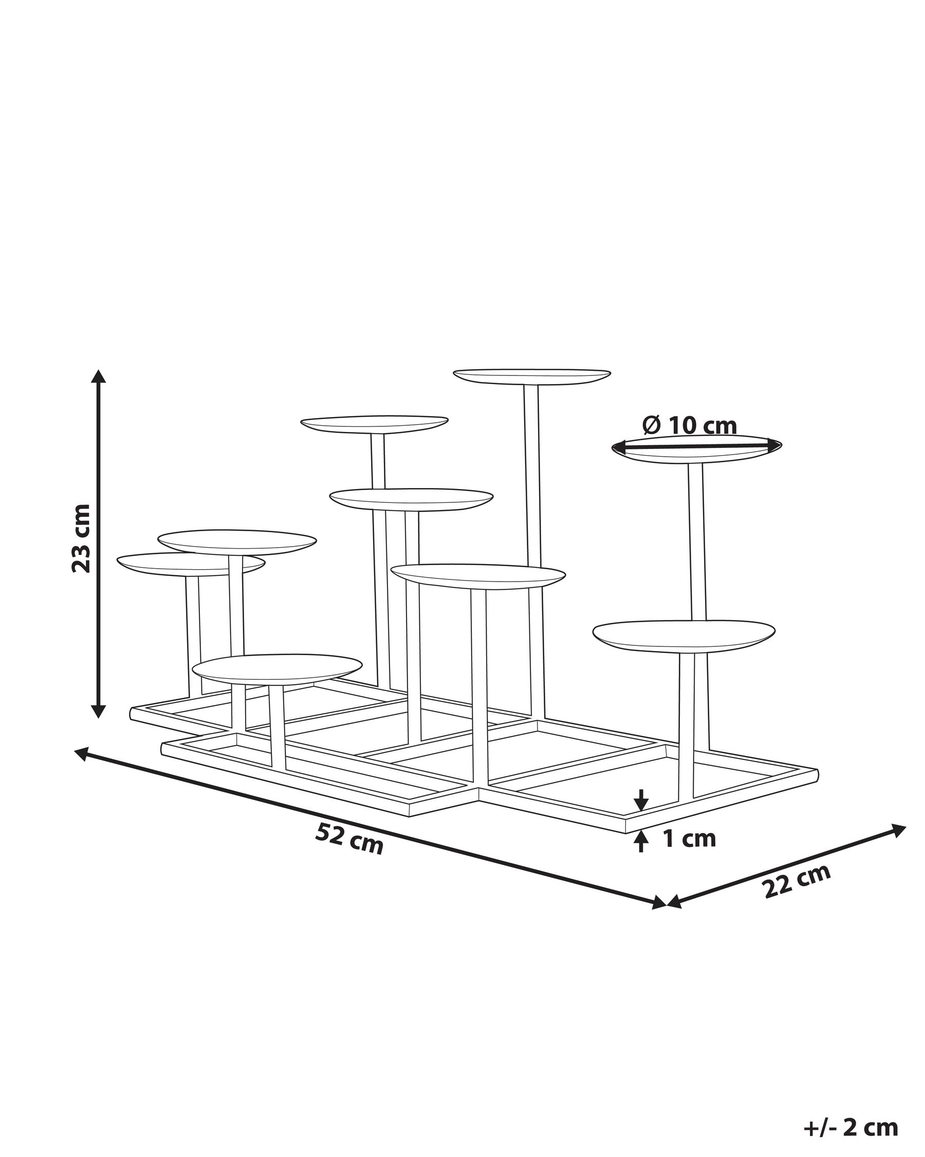 Candle Holder LAMEGO 23 cm Metal Black_968597