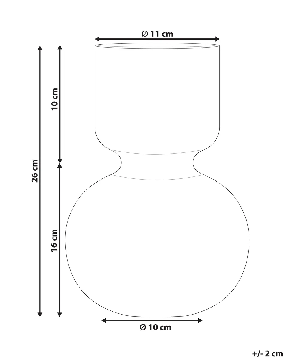 Flower Vase THETIDIO 26 cm Glass Violet_838300