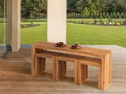 Garden Coffee Table BELLANO 150 cm 35 cm Acacia Wood Brown_921892