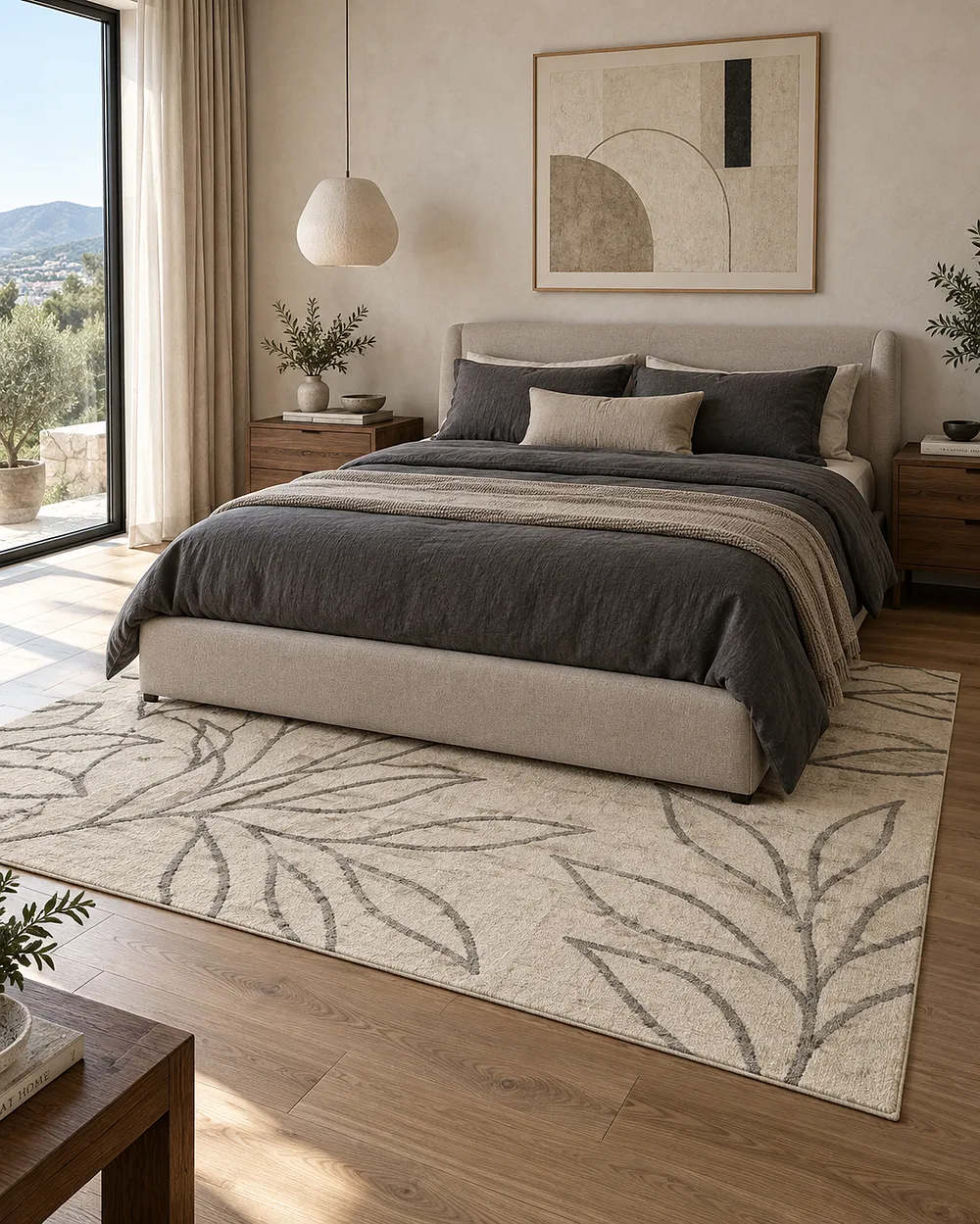 Rug BISMIL Light Beige 160 x 230 cm_1175241