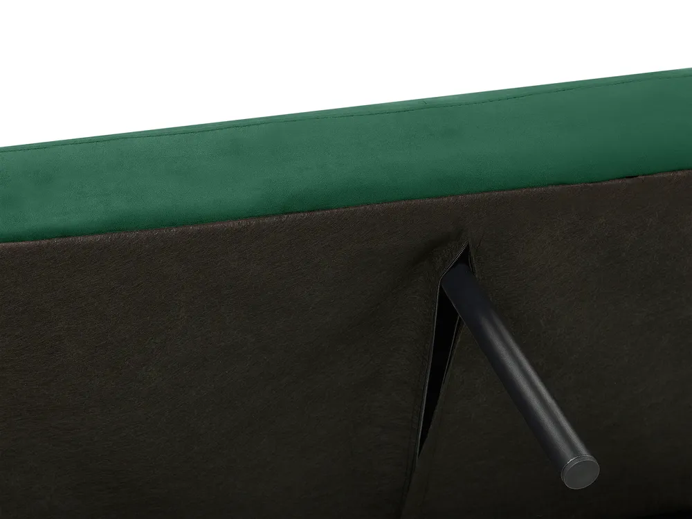 Sofa Bed 3 Seater VIMMERBY Velvet Emerald Green_771564