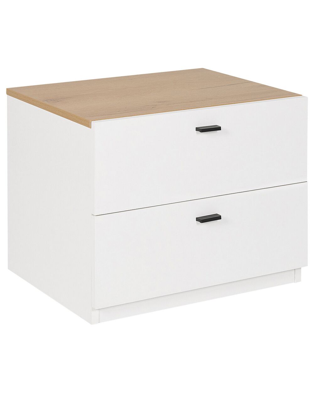 2 Drawer Bedside Table EDISON White