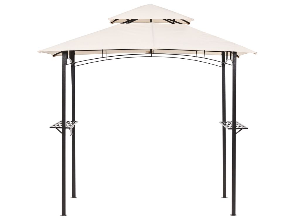 Gazebo NARO 240 cm x 148 cm Metal Beige