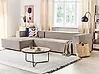 Hörnsoffa VERNON Sammet Beige Högervänd