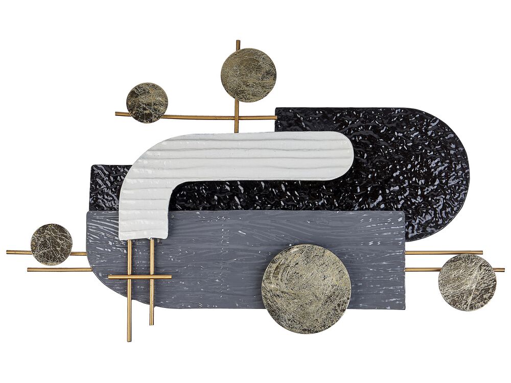 Wall Decor LUTETIUM Metal 55 cm Black