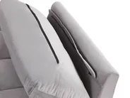 Sofa Bed 3 Seater ASBY Velvet Light Grey_788076