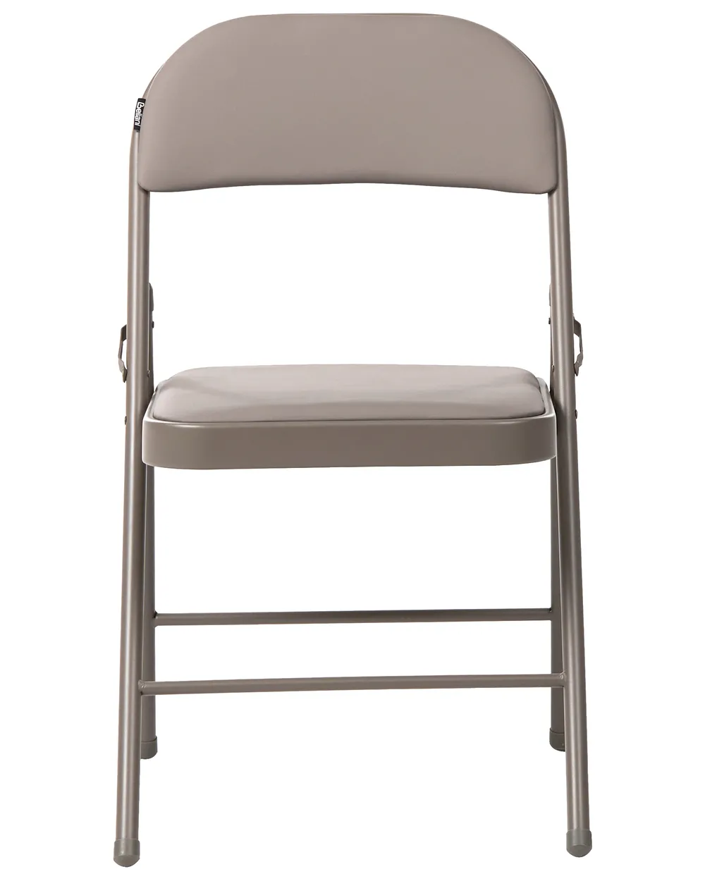 Set of 4 Folding Chairs SHASTA Metal Taupe_1039648