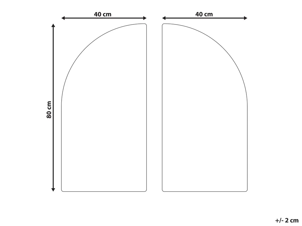 Wall Decor OGAN 80 cm Black_850489