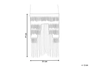 Fabric Wall Hanging NADRA Cotton 77 cm Light Beige_847629