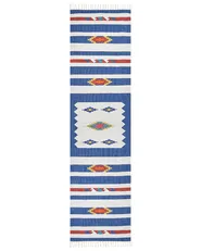 Rug VARSER Multicolour 80 x 300 cm Kilim Cotton_869513