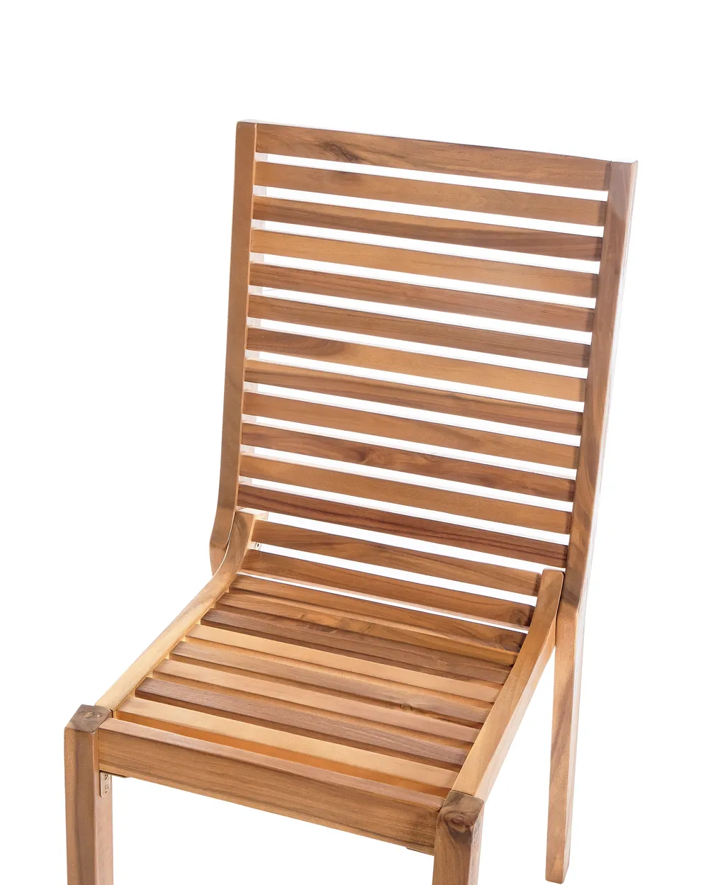 Garden Dining Set 4 Seater OMBRIANO Certified Acacia Wood Light Brown_958744