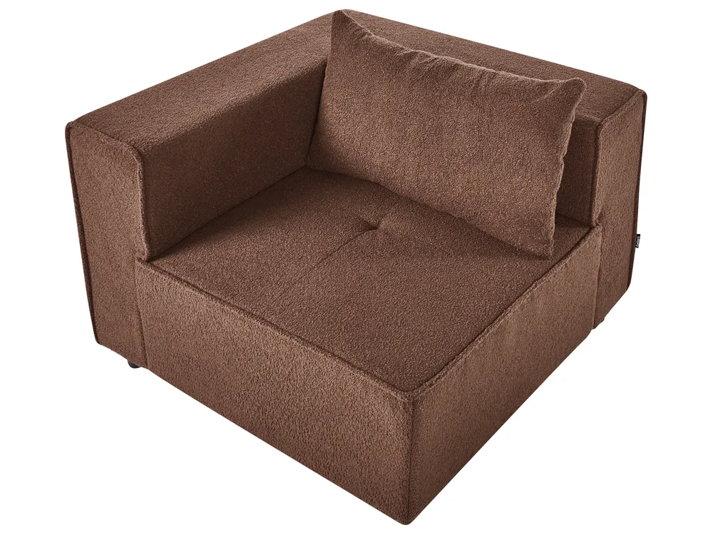 Modular Sofa 3 Seater AXEBO Boucle Brown_1075853
