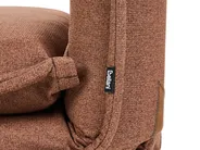 Single Sofa Bed DELLEN Fabric Brown_1031427