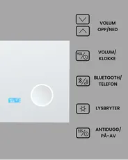 LED-baderomsspeil MONTARON 80 cm 60 cm Sølv_940482