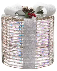 Set med 3 juldekorationer LED JULSO 20/25/30 cm Julklappar Silver_1025415