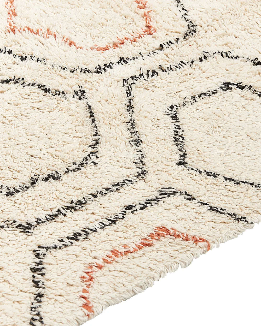 Matta HAJIPUR Beige 140 x 200 cm Bomull_840433