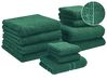 Set of 11 Towels ATAI Cotton Green