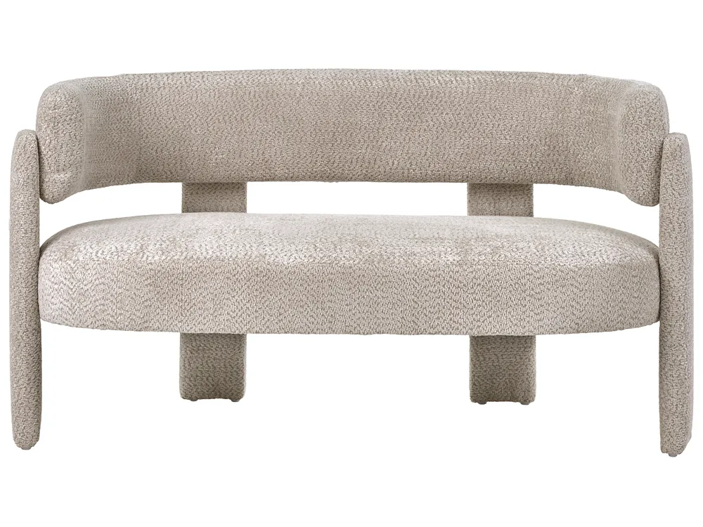 Sofa 2 Seater BUREA Chenille Light Beige_1072714
