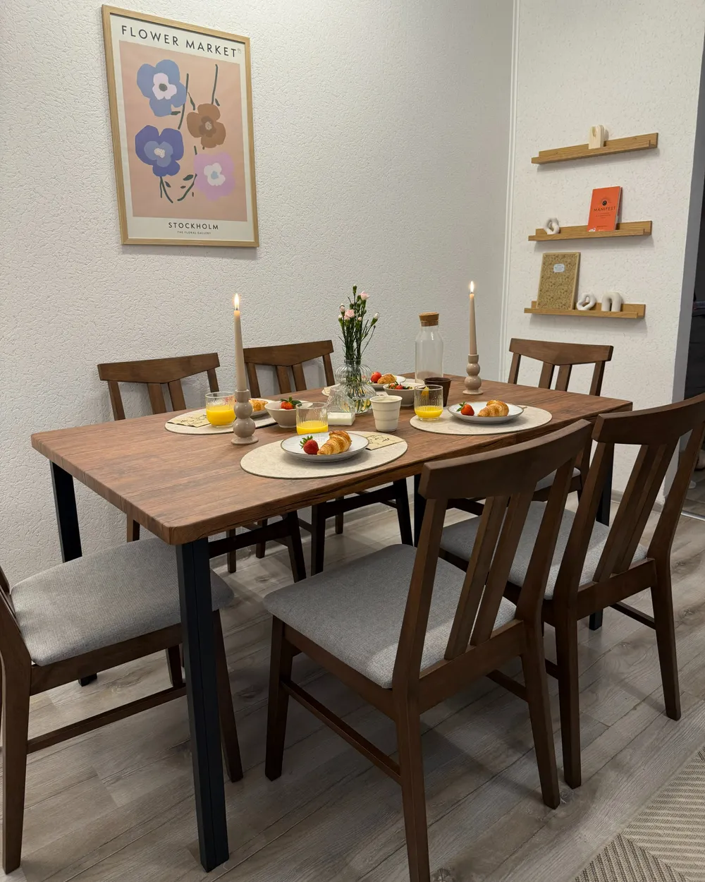 Set of 2 Dining Chairs AVALON Wood Light Grey_982269