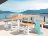 Garden Bench SCANIA 140 cm Acacia Wood White