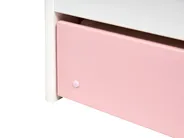 Utdragbar säng Furu LUNERAY 90 x 200 cm Rosa_1004470