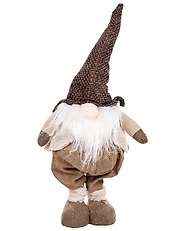 Set of 3 Christmas Decorations KOSKENKORVA 70/58-80/80-104 cm Gnome Brown_1174185
