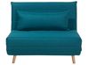 Single Sofa Bed SETTEN Fabric Sea Blue