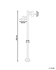 Outdoor Lamp Post BARALIA Black_1108097